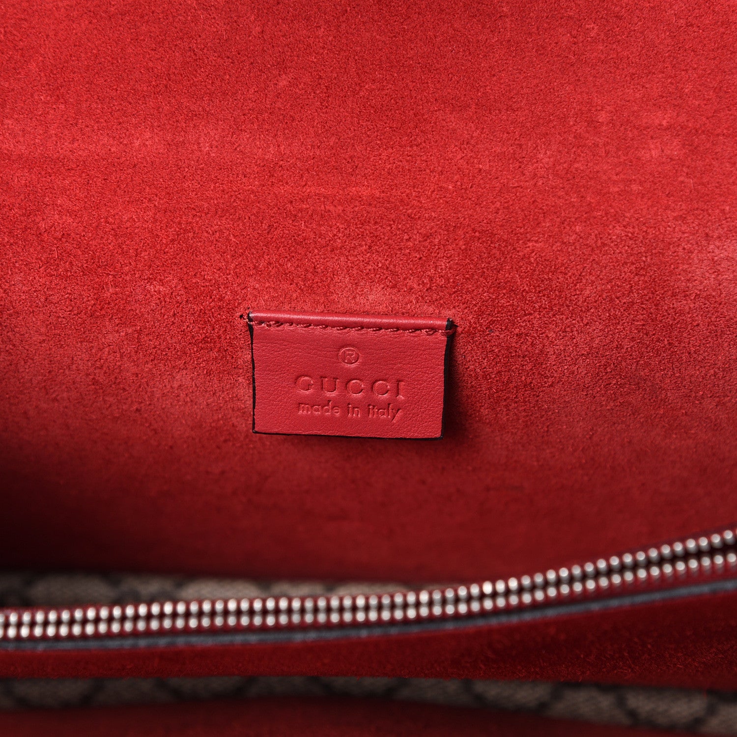 Gucci GG Supreme Monogram Small Dionysus Shoulder Bag Red 5 of 14
