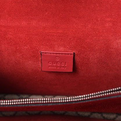 Gucci GG Supreme Monogram Small Dionysus Shoulder Bag Red 5 of 14