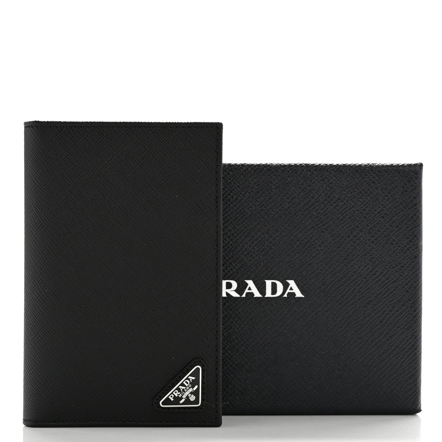 Saffiano Passport Holder Black