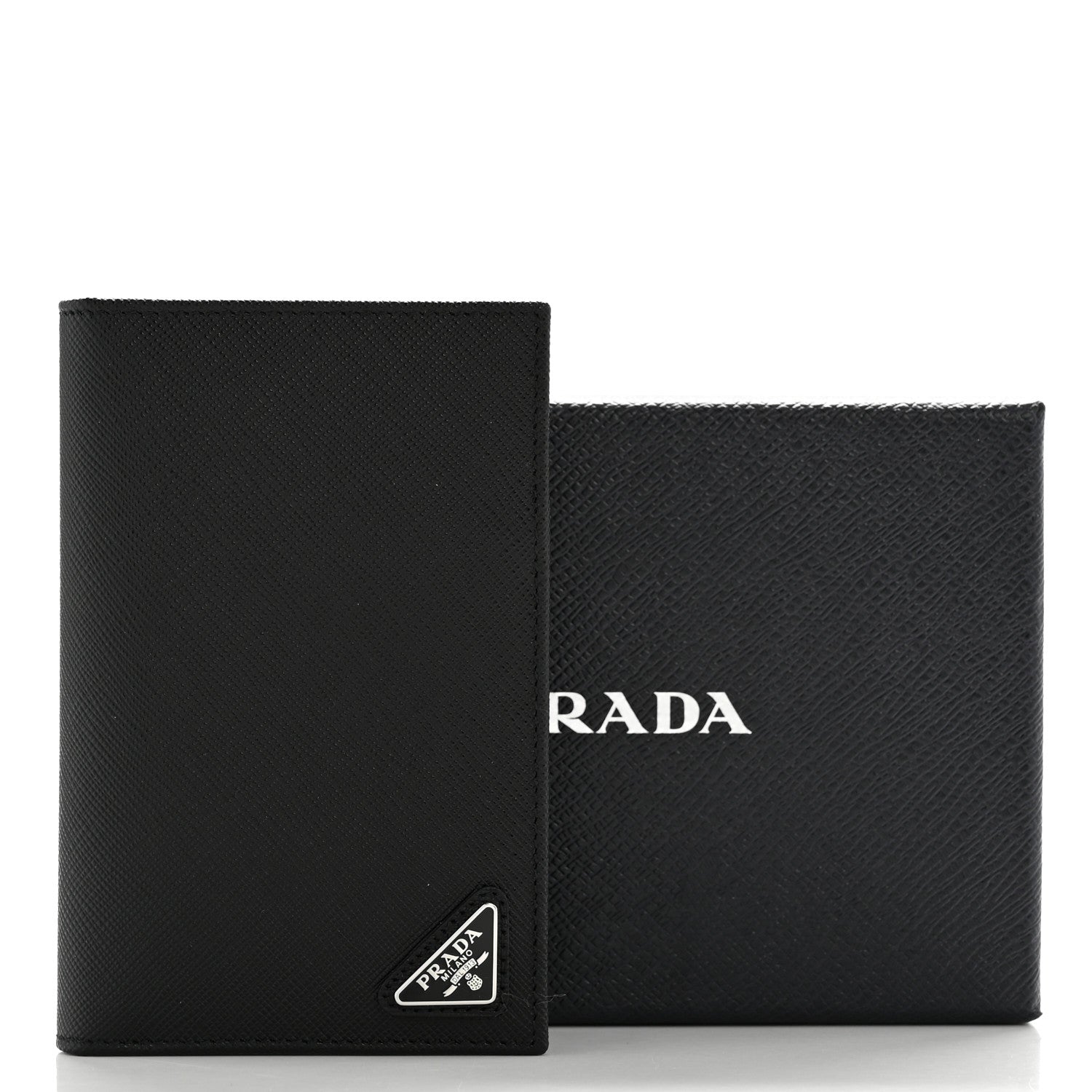Prada Saffiano Passport Holder Black 8 of 8