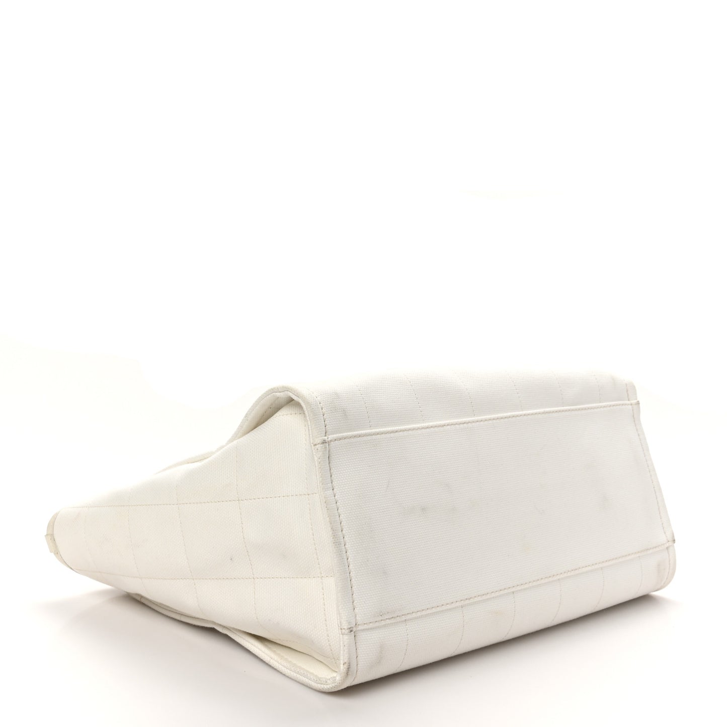 Cotton Medium Deauville Tote White