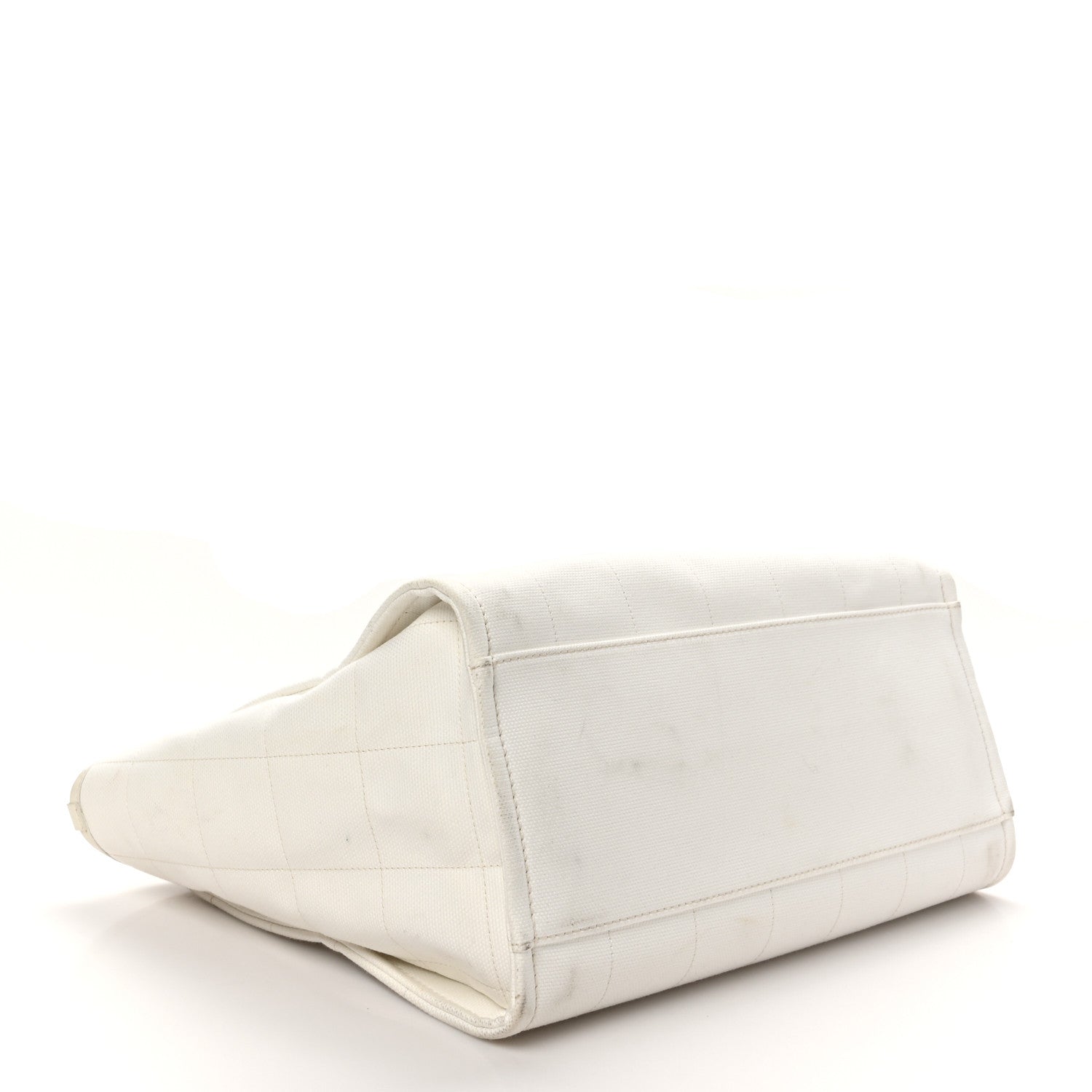 Chanel Cotton Medium Deauville Tote White 4 of 11