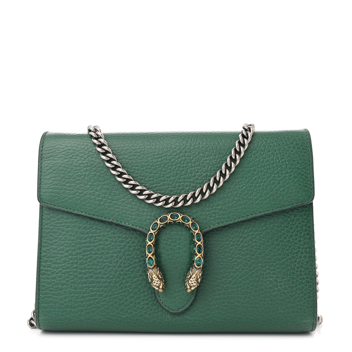 Calfskin Mini Dionysus Chain Wallet Emerald