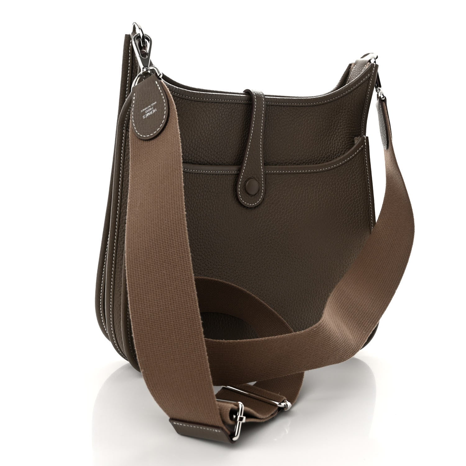 Hermes Taurillon Clemence Evelyne III PM Etoupe 3 of 11