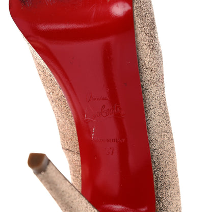 Christian Louboutin Glitter Vendome 120 Pumps 37 Gold 6 of 24