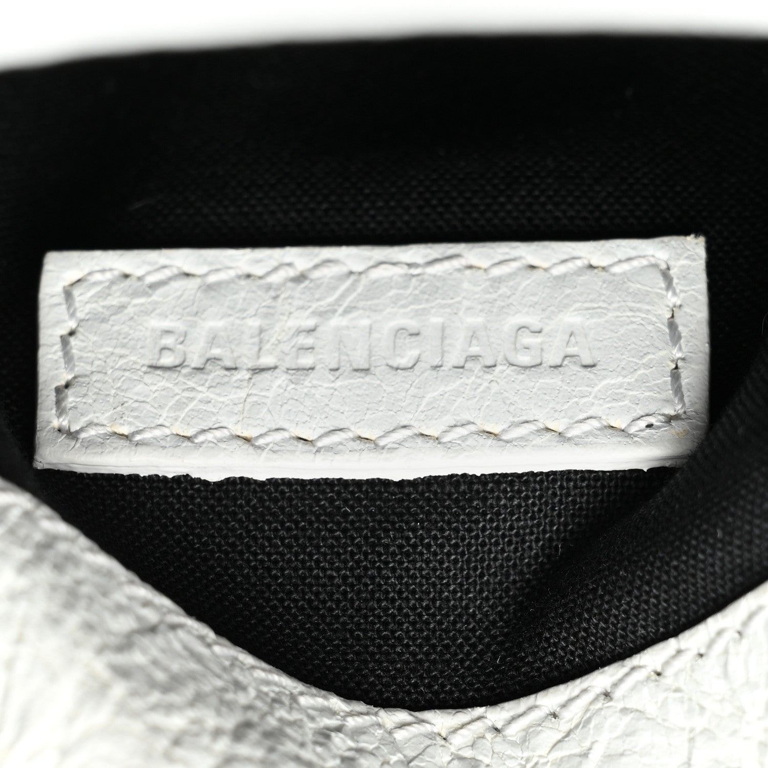 Balenciaga Agneau Arena Graffiti All Over Small Explorer Pouch with Strap White Multicolor 6 of 12
