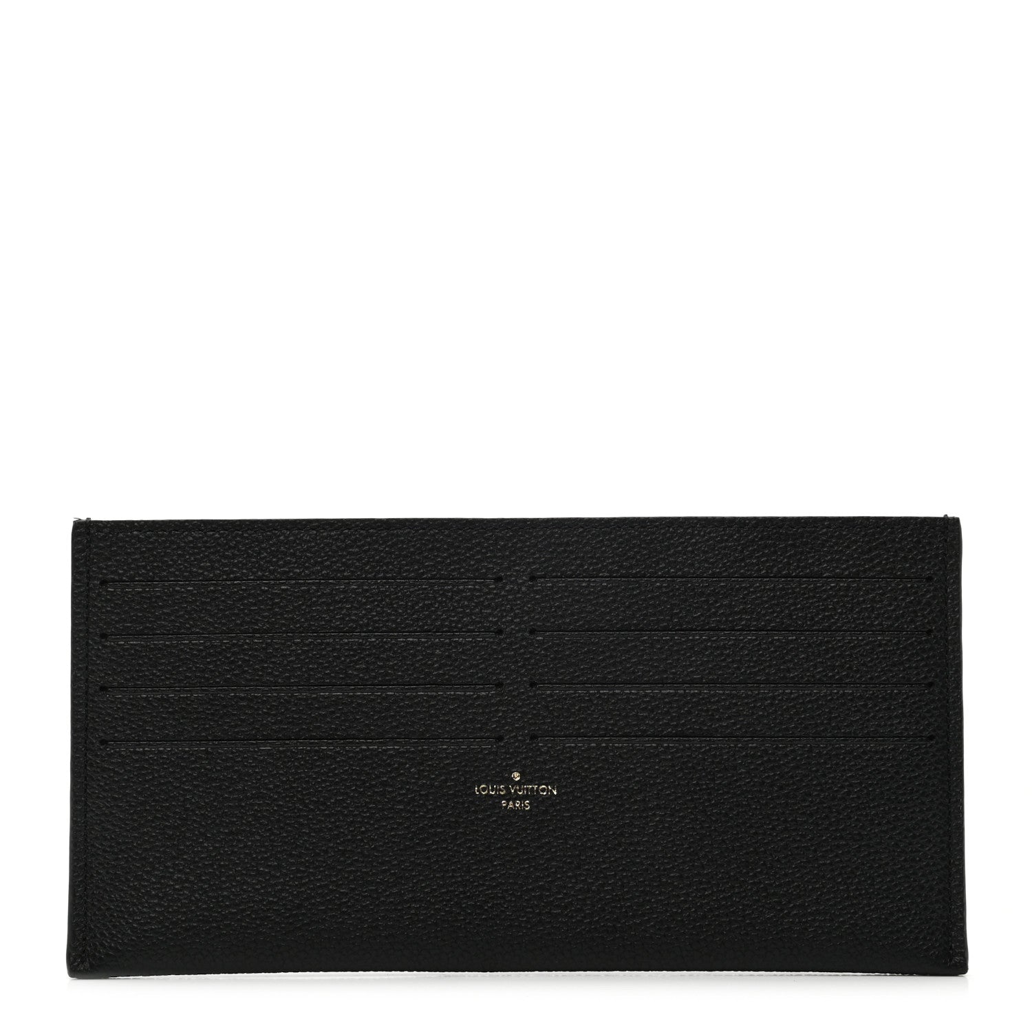 Louis Vuitton Calfskin Felicie Card Holder Insert Black 1 of 5