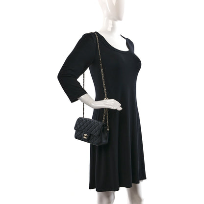 Chanel Lambskin Quilted Enamel Mini Rectangular Pearl Crush Flap Black 2 of 9