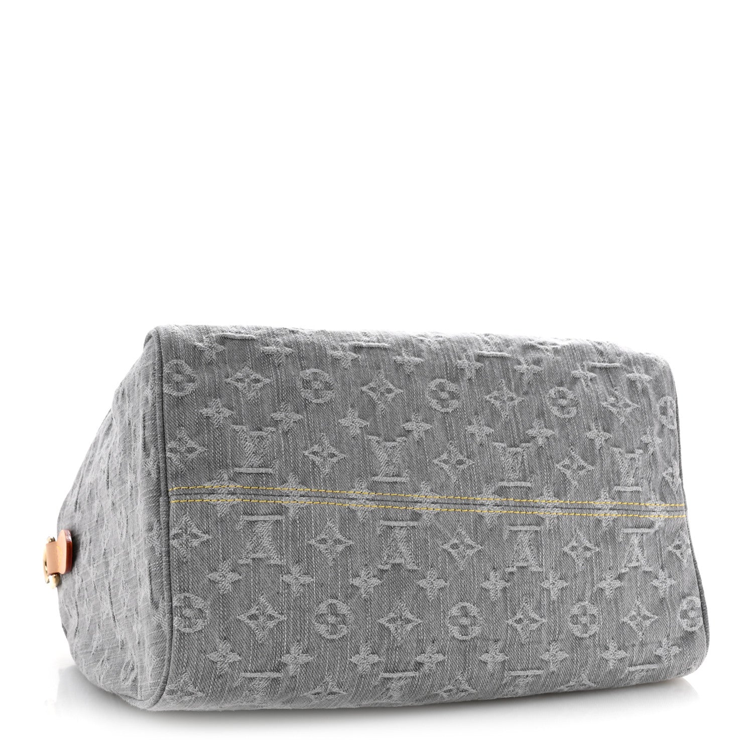 Louis Vuitton Monogram Denim Speedy Soft 30 Washed Gray 4 of 11