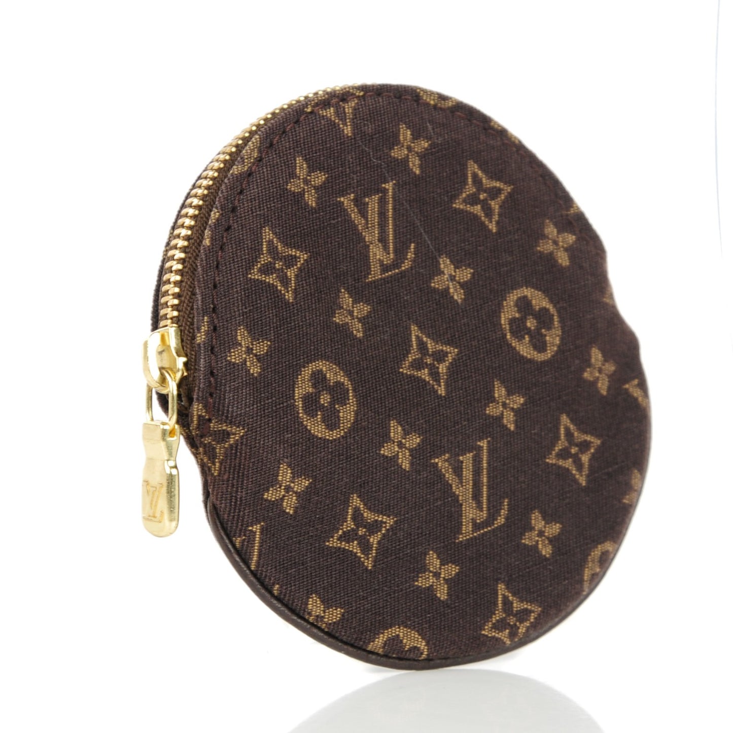 Mini Lin Round Coin Purse Ebene