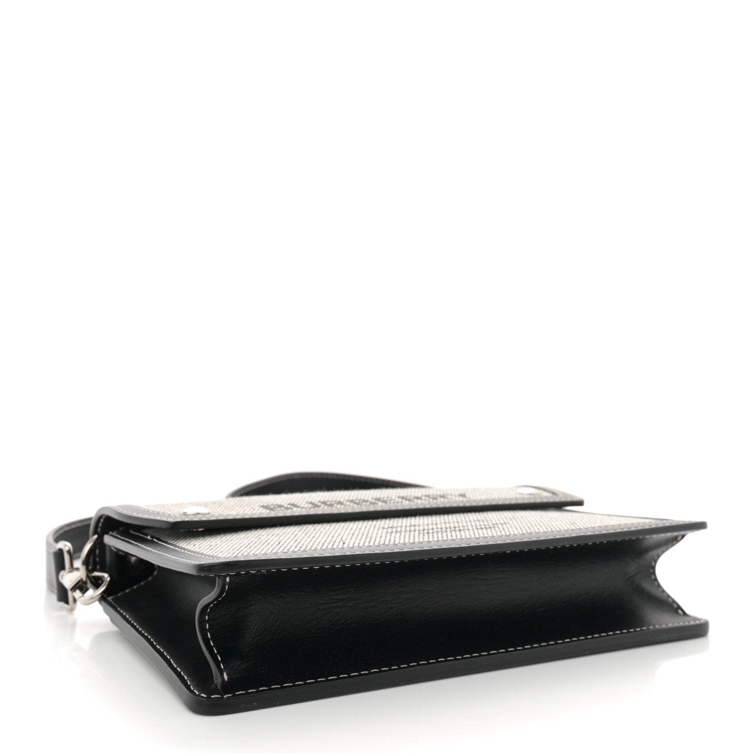 Burberry Cotton Canvas Horseferry Print Crossbody Black 4 of 13
