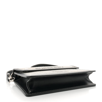 Burberry Cotton Canvas Horseferry Print Crossbody Black 4 of 13