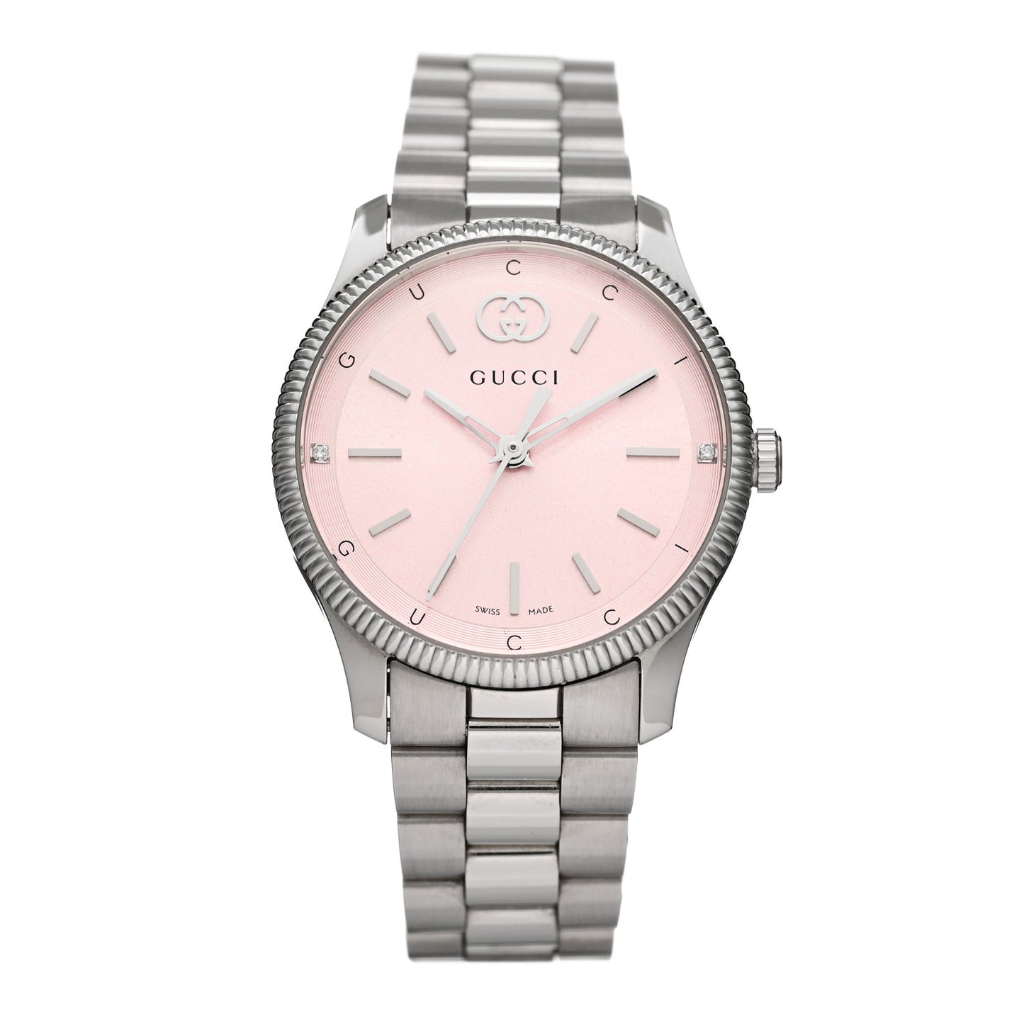 Stainless Steel Diamond 29mm G-Timeless Quartz Watch Pink