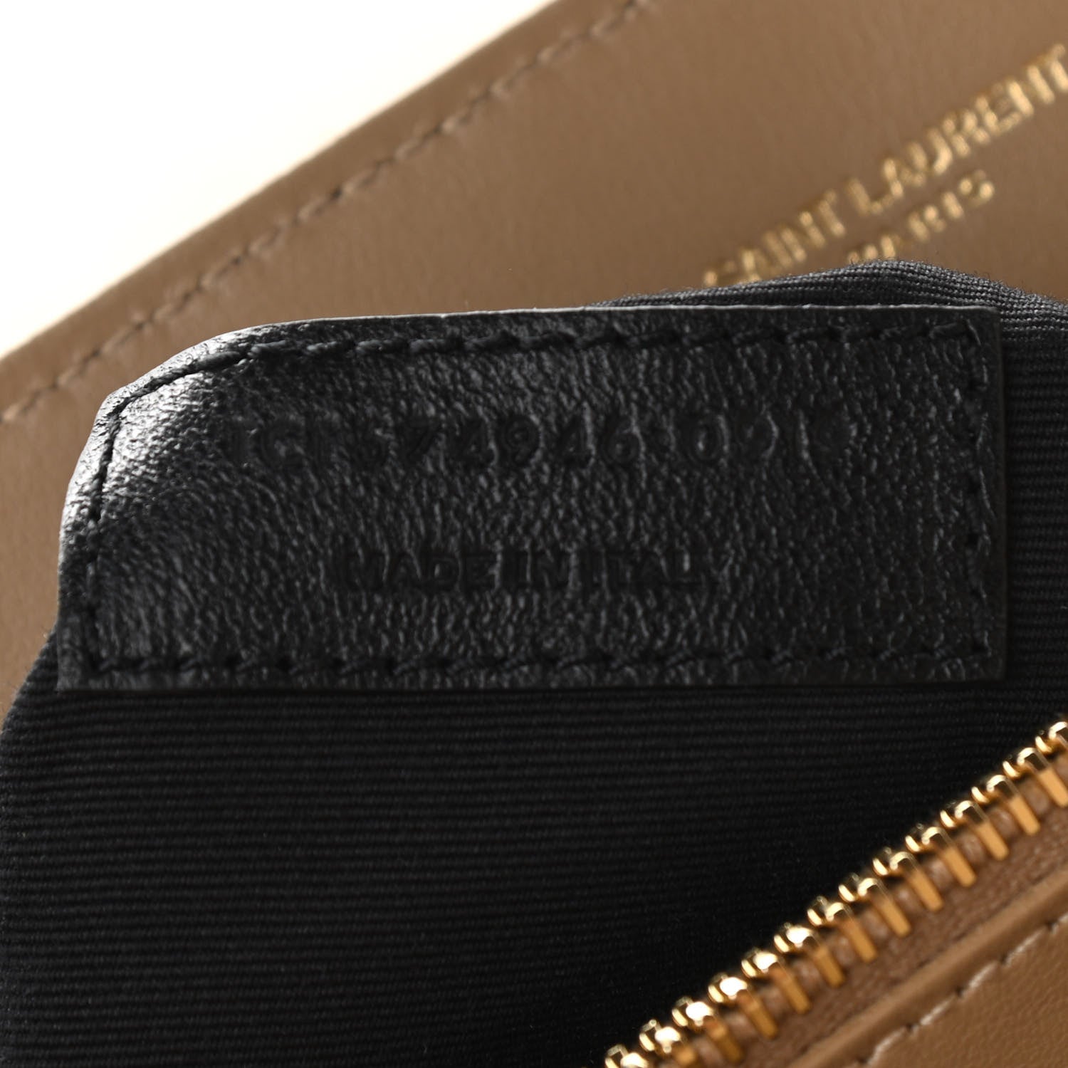 Saint Laurent Calfskin Y Quilted Monogram Medium Loulou Chain Satchel Dark Latte 7 of 10