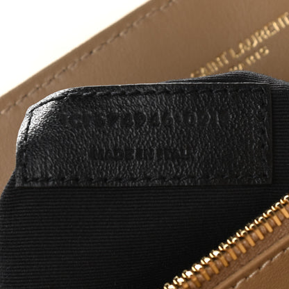 Saint Laurent Calfskin Y Quilted Monogram Medium Loulou Chain Satchel Dark Latte 7 of 10