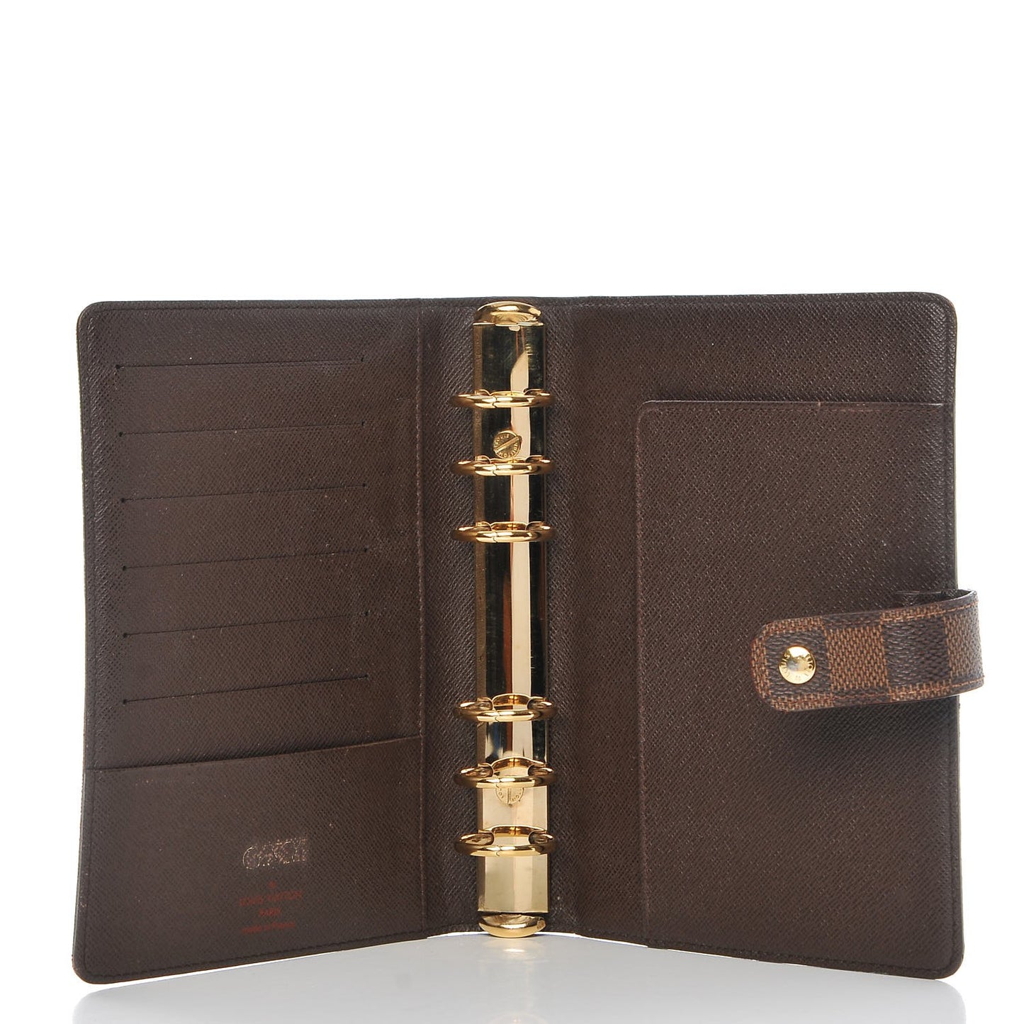 Damier Ebene Medium Ring Agenda Cover