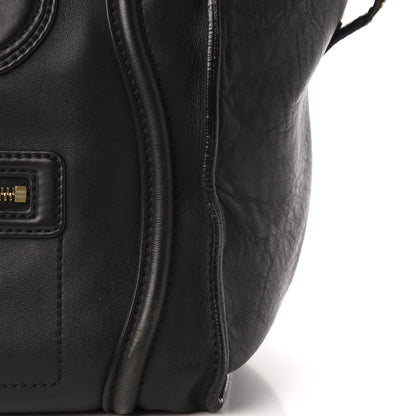 Celine Smooth Calfskin Mini Luggage Black 12 of 13