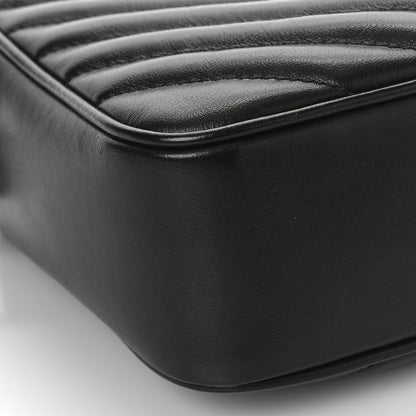 Saint Laurent Calfskin Matelasse Monogram Lou Camera Bag Black 7 of 8