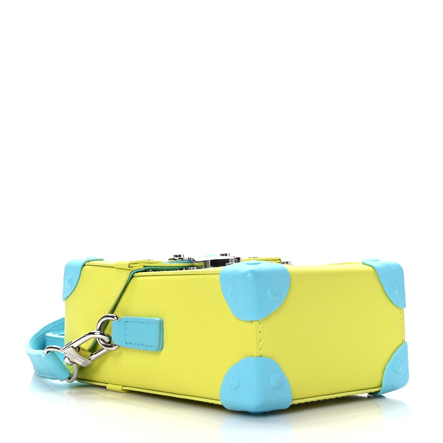 Louis Vuitton Monogram Playground Vertical Trunk Wearable Wallet Lime 5 of 9
