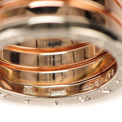 Bulgari 18K Rose White Yellow Gold B.Zero1 Four-Band Ring 54 7 4 of 4