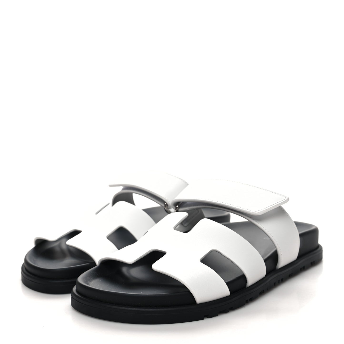 Calfskin Womens Chypre Sandals 37 White