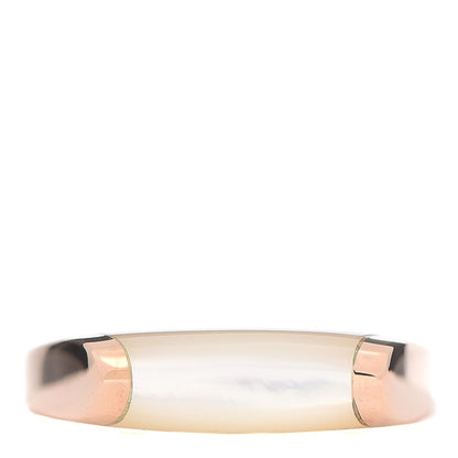 Bulgari 18K Rose Gold Mother of Pearl MVSA Ring 51 5.75 1 of 5