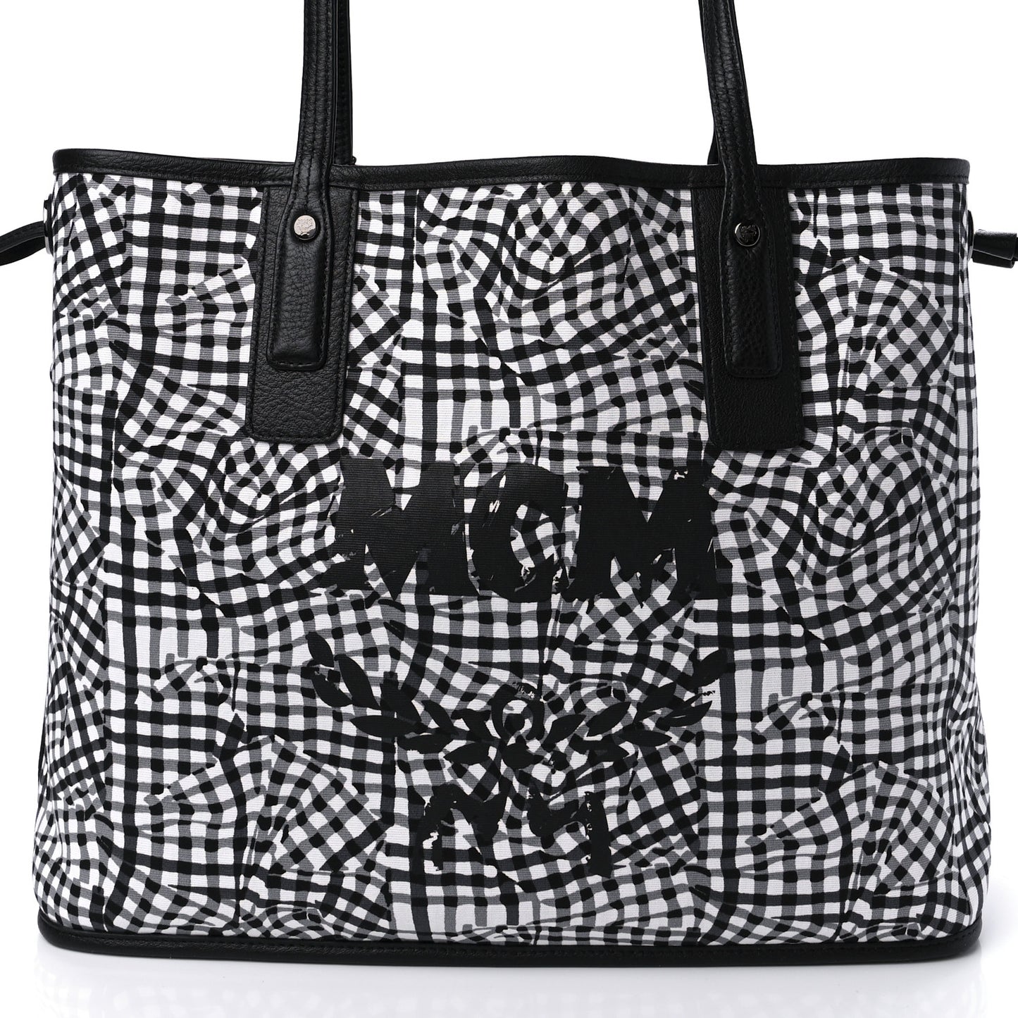 Visetos Medium Reversible Shopper Tote Black