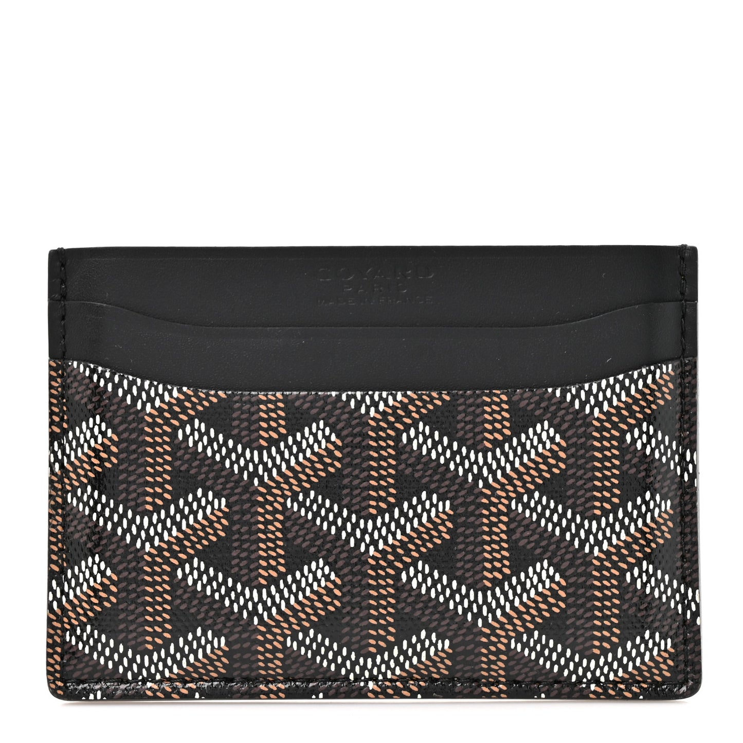 Goyardine Saint Sulpice Card Holder Black