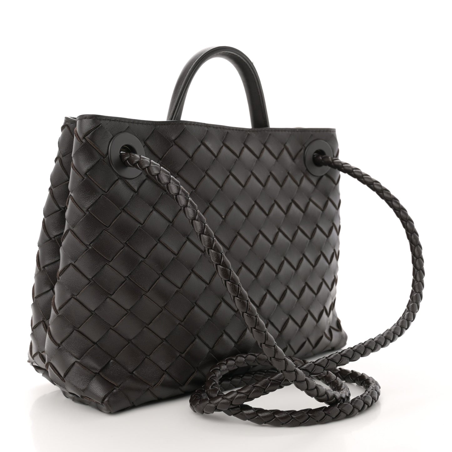 Nappa Intrecciato Small Andiamo Shoulder Bag Fondant