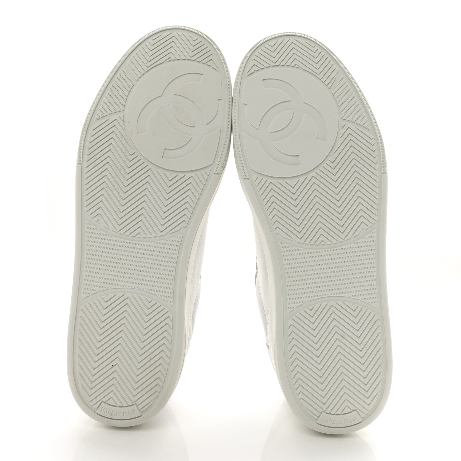 Chanel Calfskin Womens CC Logo Sneakers 40.5 White 5 of 8