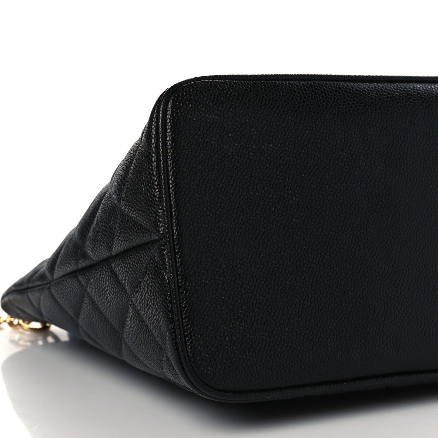 Caviar Quilted Medallion Tote Black