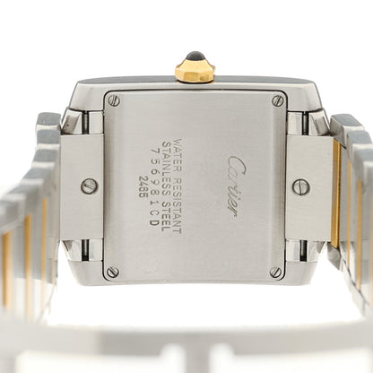 Cartier Stainless Steel 18K Yellow Gold 25mm Tank Francaise Quartz Watch 4 of 4