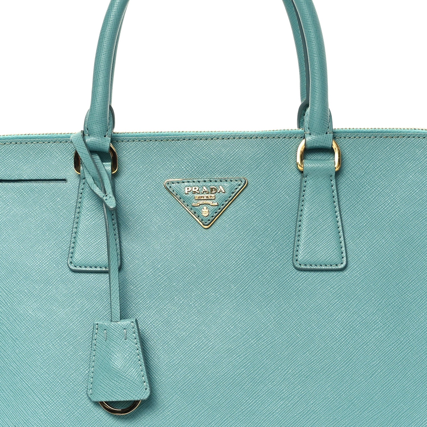 Prada Saffiano Lux Large Promenade Tote Anice 8 of 12