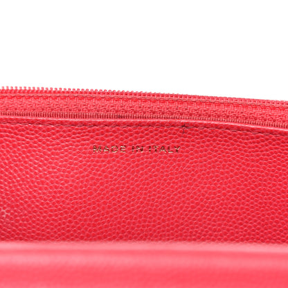 Chanel Caviar Quilted Wallet On Chain WOC Dark Pink 7 of 22
