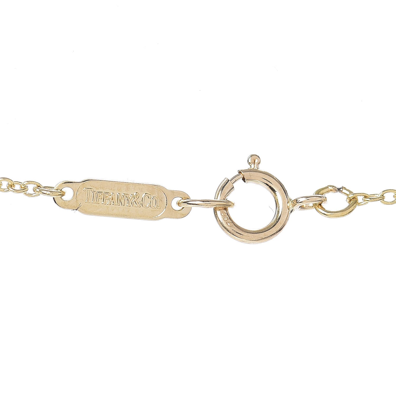 Tiffany 18K Yellow Gold Small Puff Heart Pendant Necklace 5 of 5