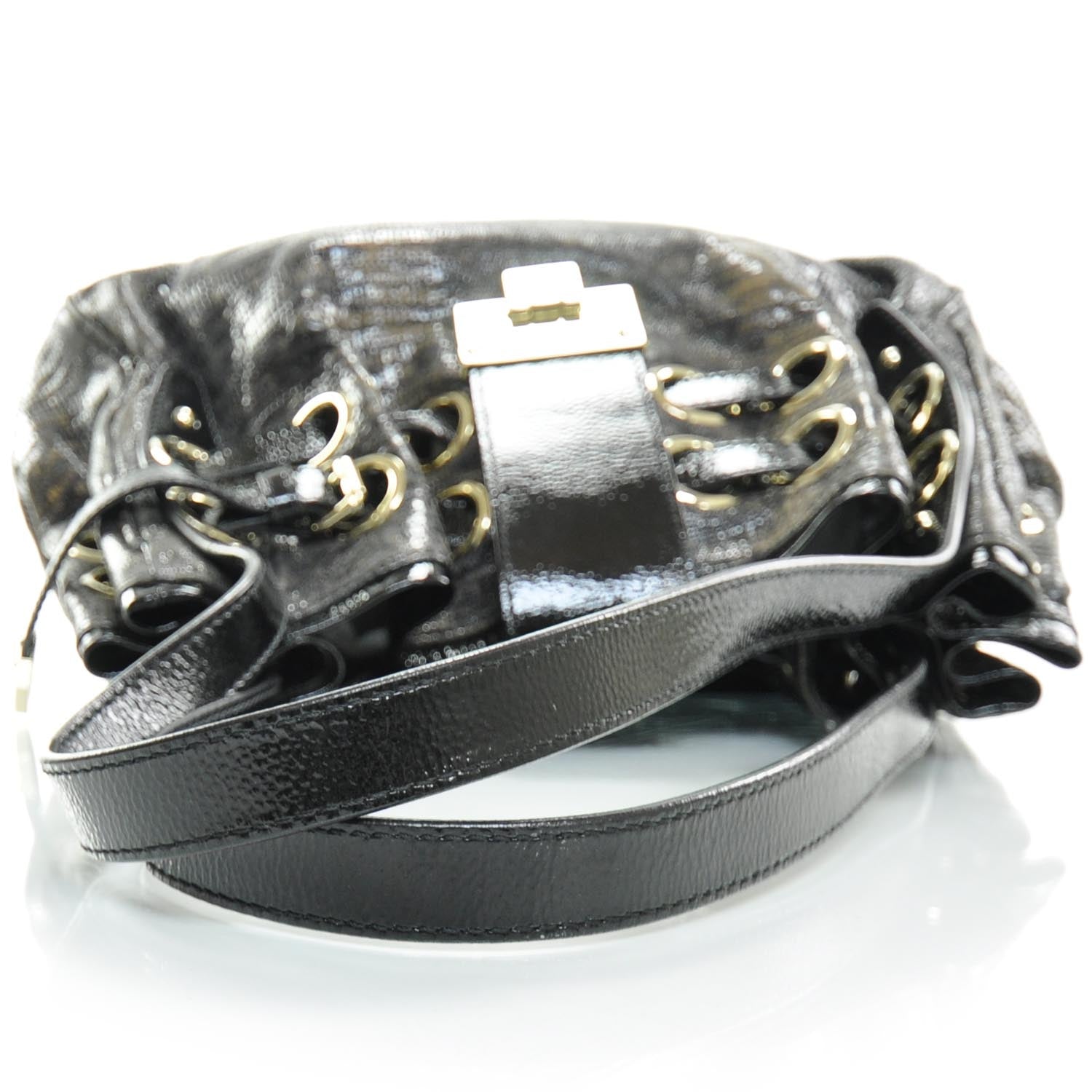 Jimmy Choo Lizard Embossed Leather Riki Bag 6 of 10