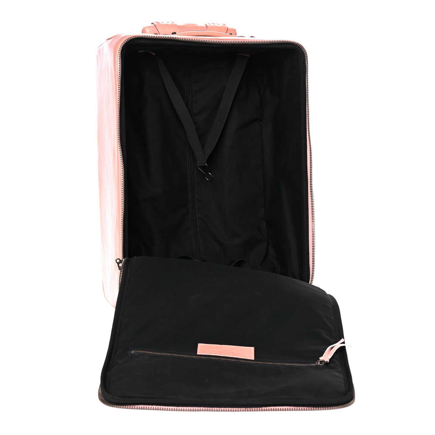 Grained Calfskin Classic Hardware Voyage Carry On Trolley Vieux Rose