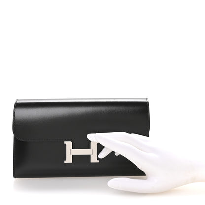 Hermes Box Constance Long Wallet Black 2 of 7