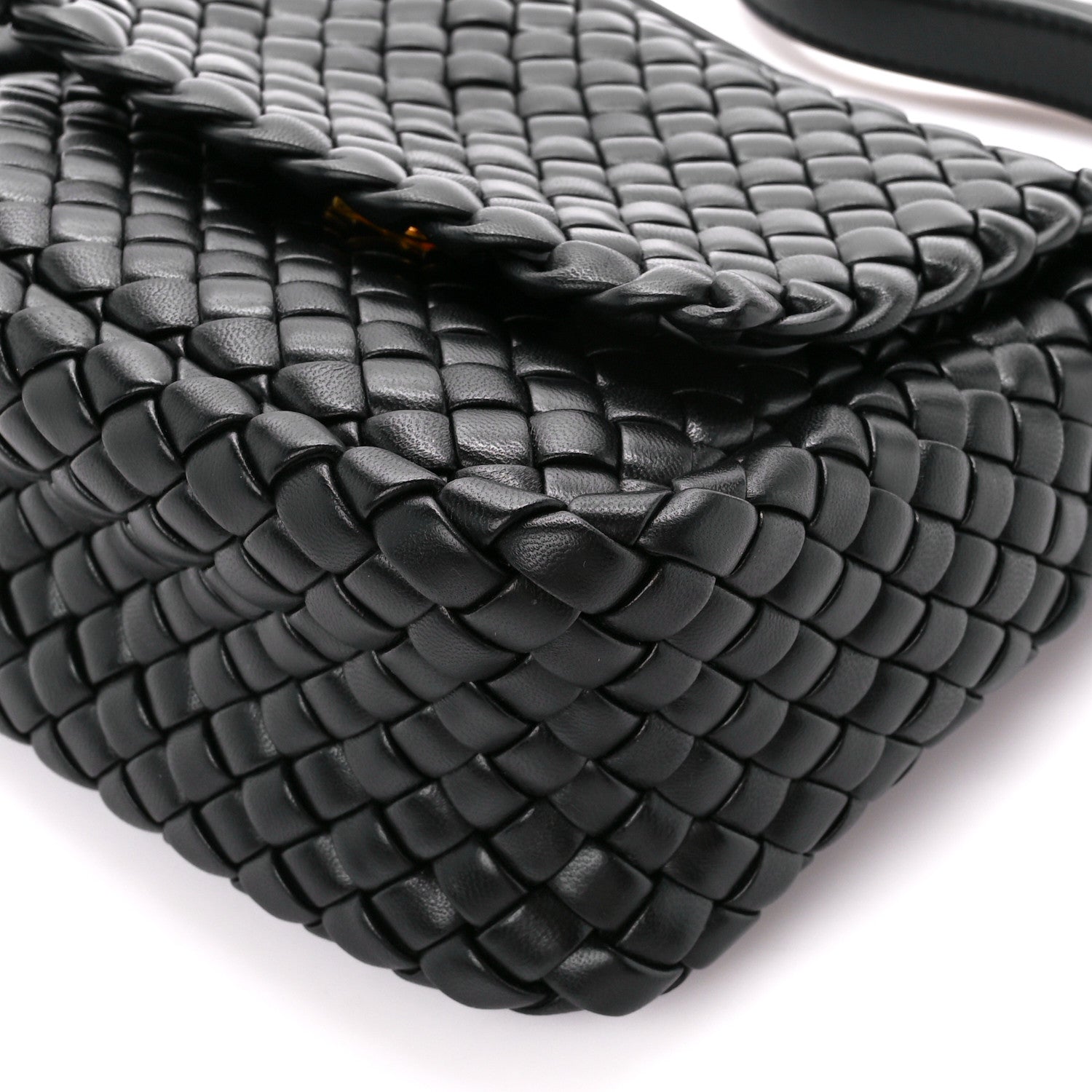Bottega Veneta Nappa Intrecciato Small Cobble Shoulder Bag Black 12 of 13