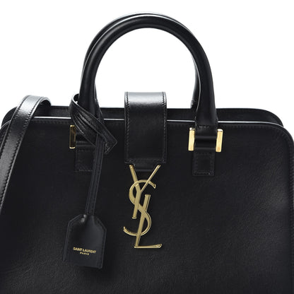 Saint Laurent Calfskin Monogram Baby Cabas Black 9 of 9