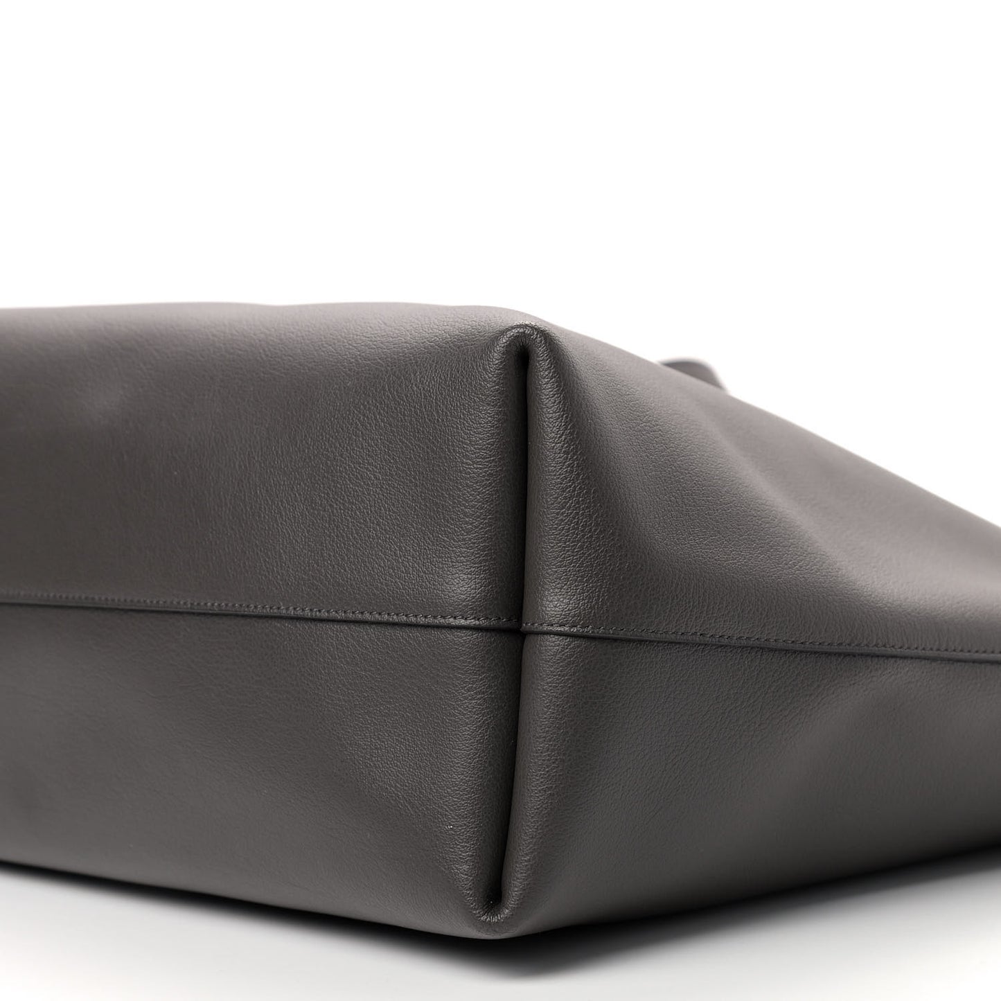 Calfskin Large Shopping Tote Dark Grey