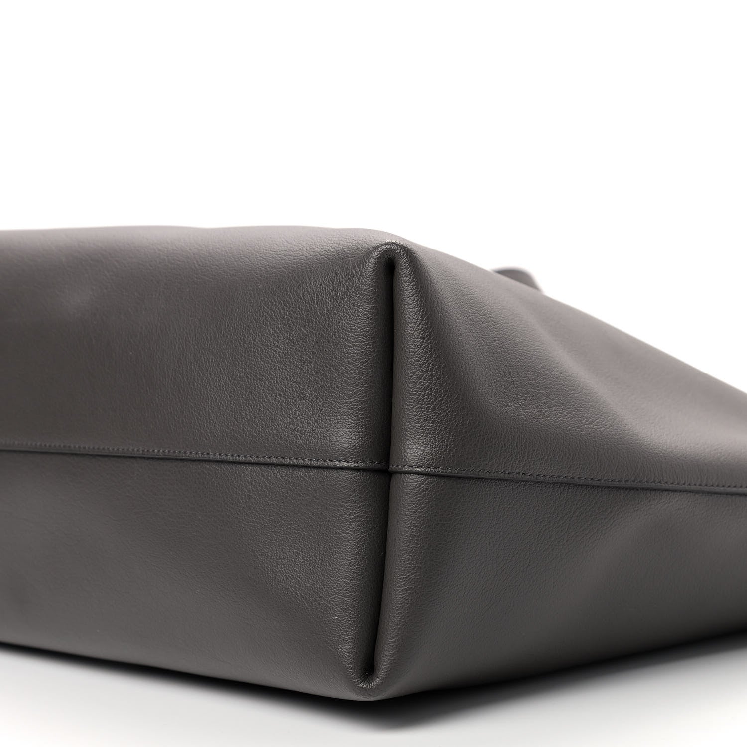 Saint Laurent Calfskin Large Shopping Tote Dark Grey 10 of 10