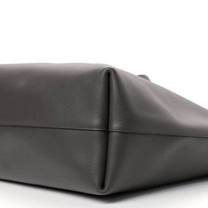 Saint Laurent Calfskin Large Shopping Tote Dark Grey 10 of 10