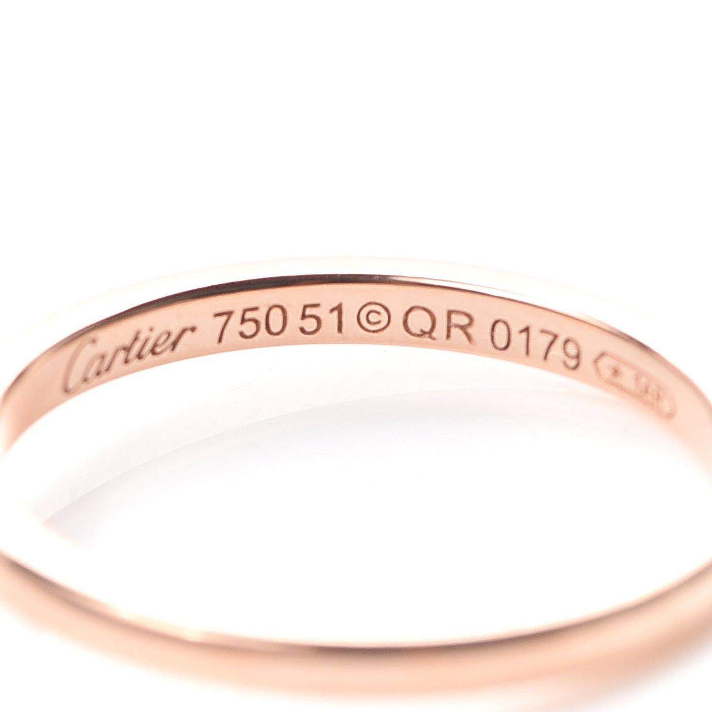 18K Pink Gold Diamond D'Amour Heart Ring 51 5.75