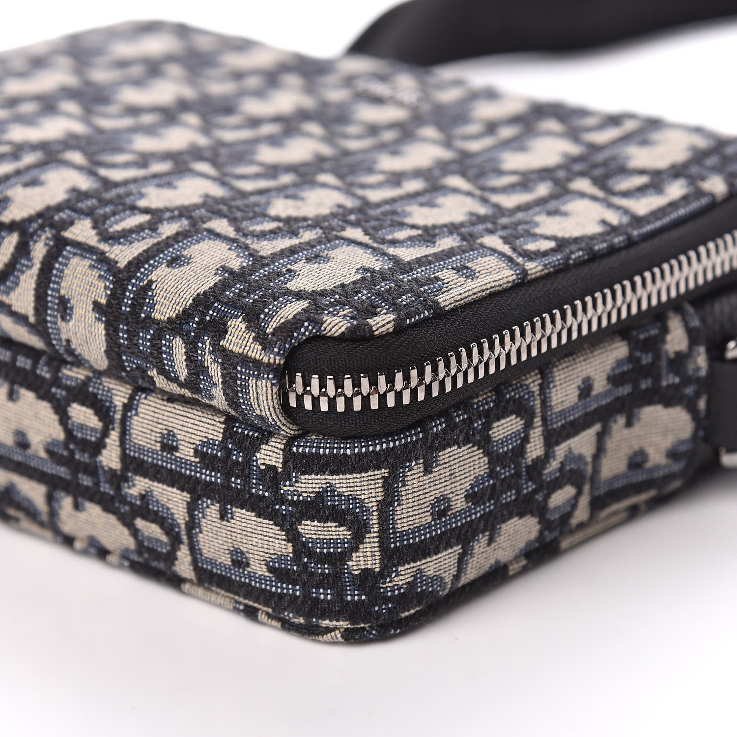 Christian Dior Oblique Pouch Beige Black 6 of 13