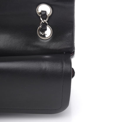 Chanel Lambskin Quilted Medium Double Flap Black 14 of 17