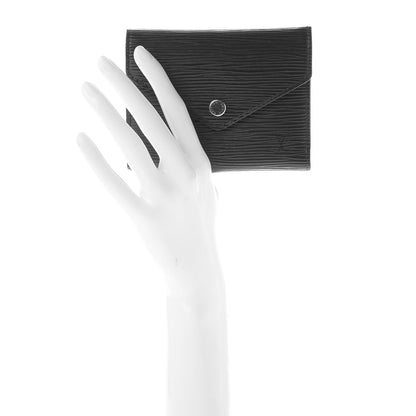 Louis Vuitton Epi Victorine Wallet Black 2 of 9