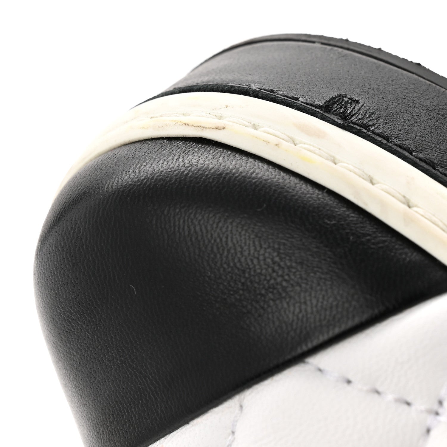 Chanel Lambskin Quilted Womens CC Stroll Sneakers 36 White 10 of 11