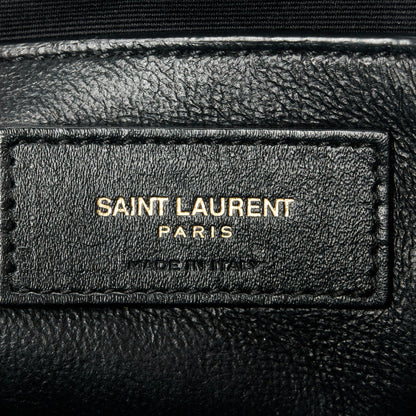 Saint Laurent Grain de Poudre Quilted 80's Vanity Bag Black 6 of 10
