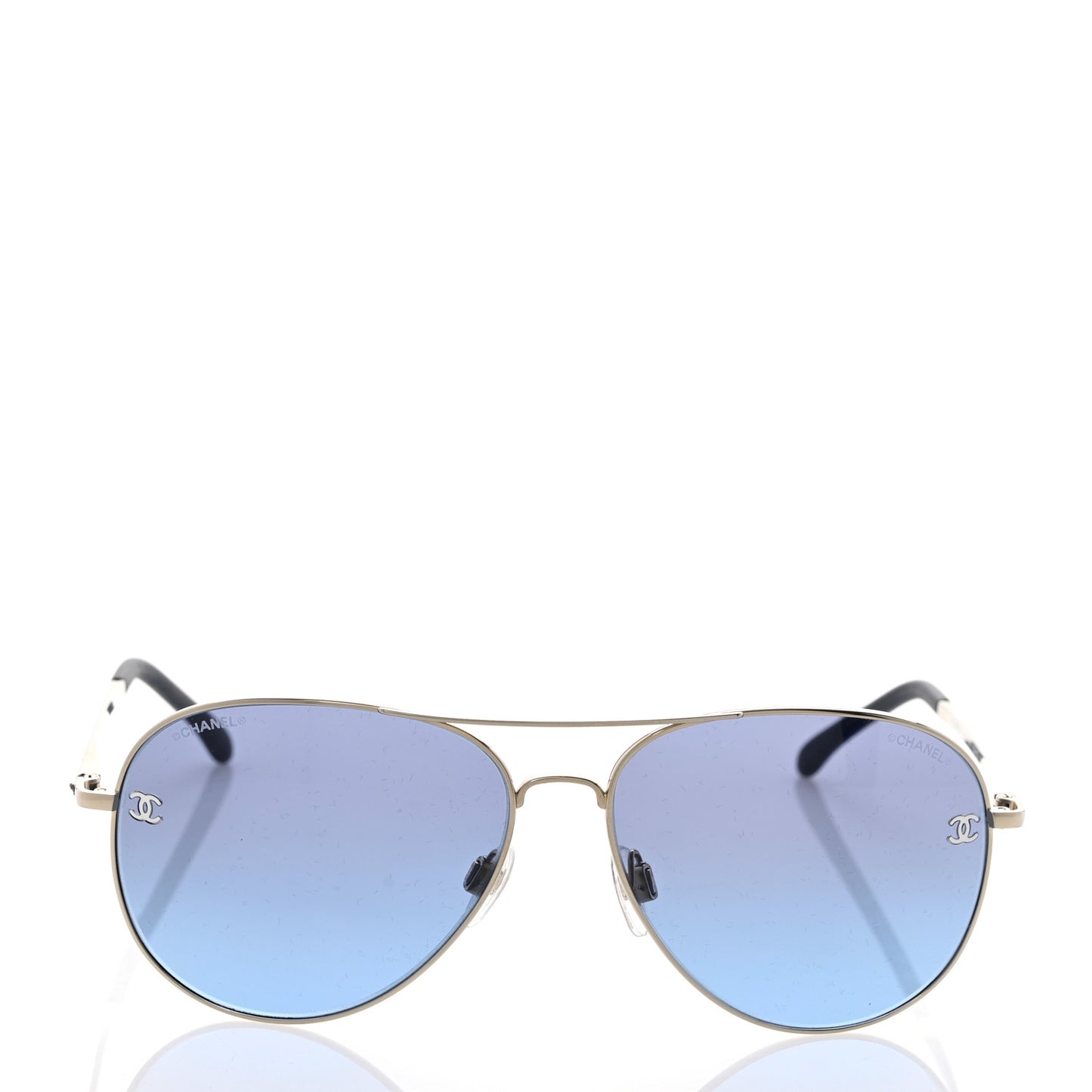 Metal Pilot Aviator CC Sunglasses 4189-T-Q Silver